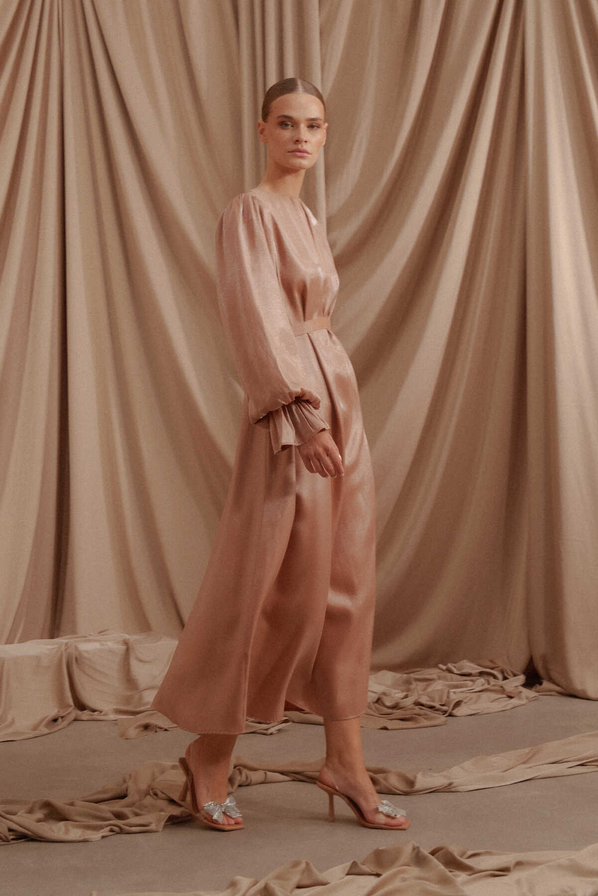 Glory Shimmering Evening Dress Copper Glory Shimmering Evening Dress Copper