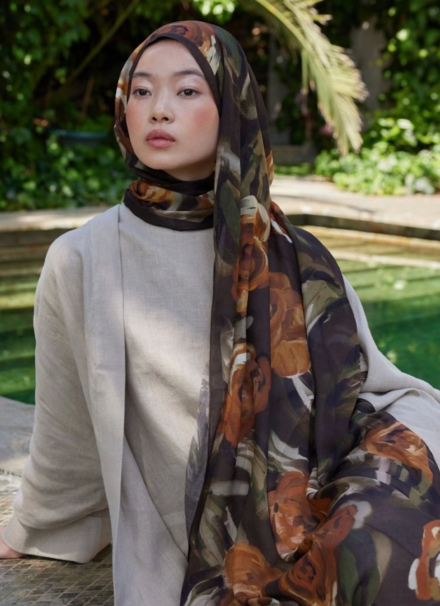 Patterned Rami Viscose