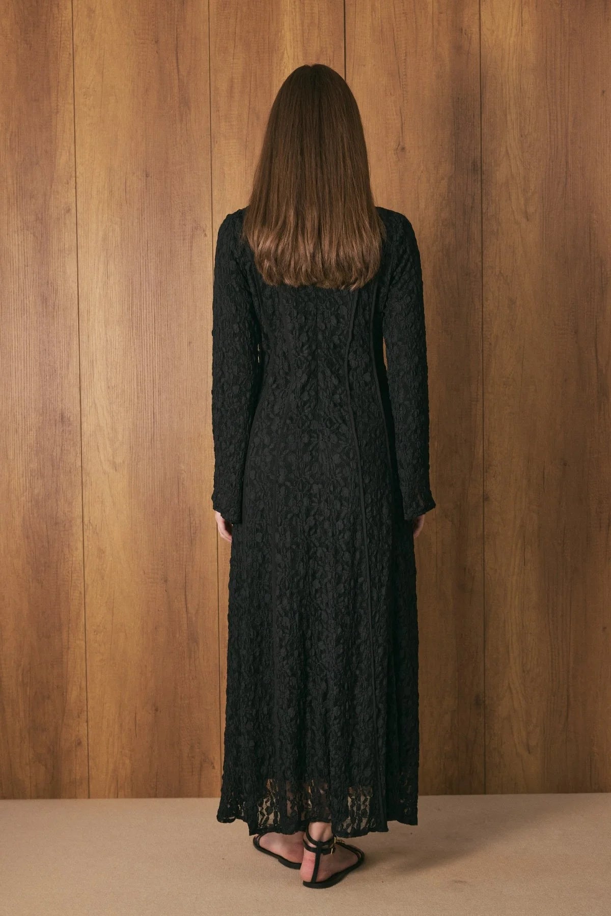 Premium Lace Dress - Black