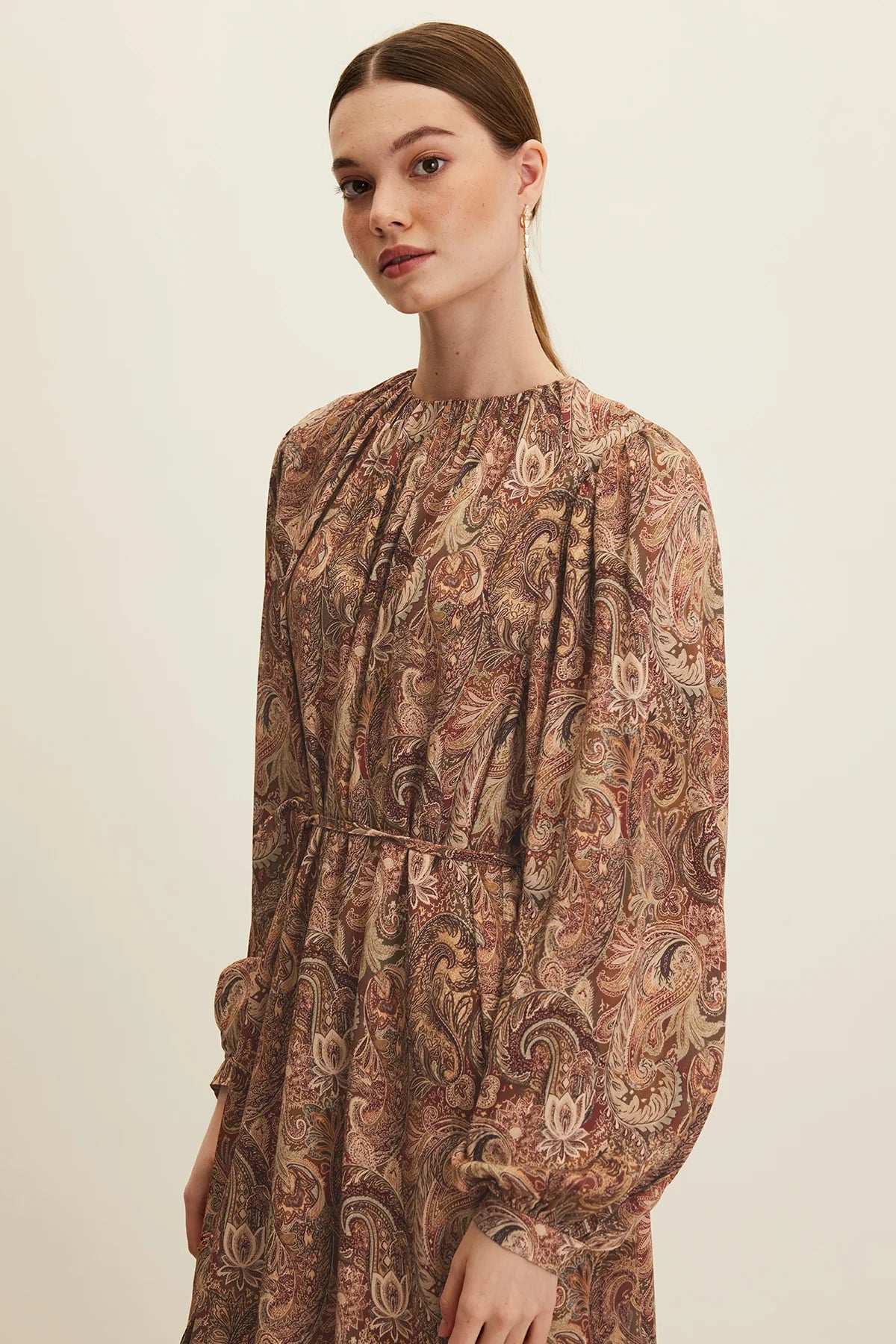 Patterned Viscose Dress Amora