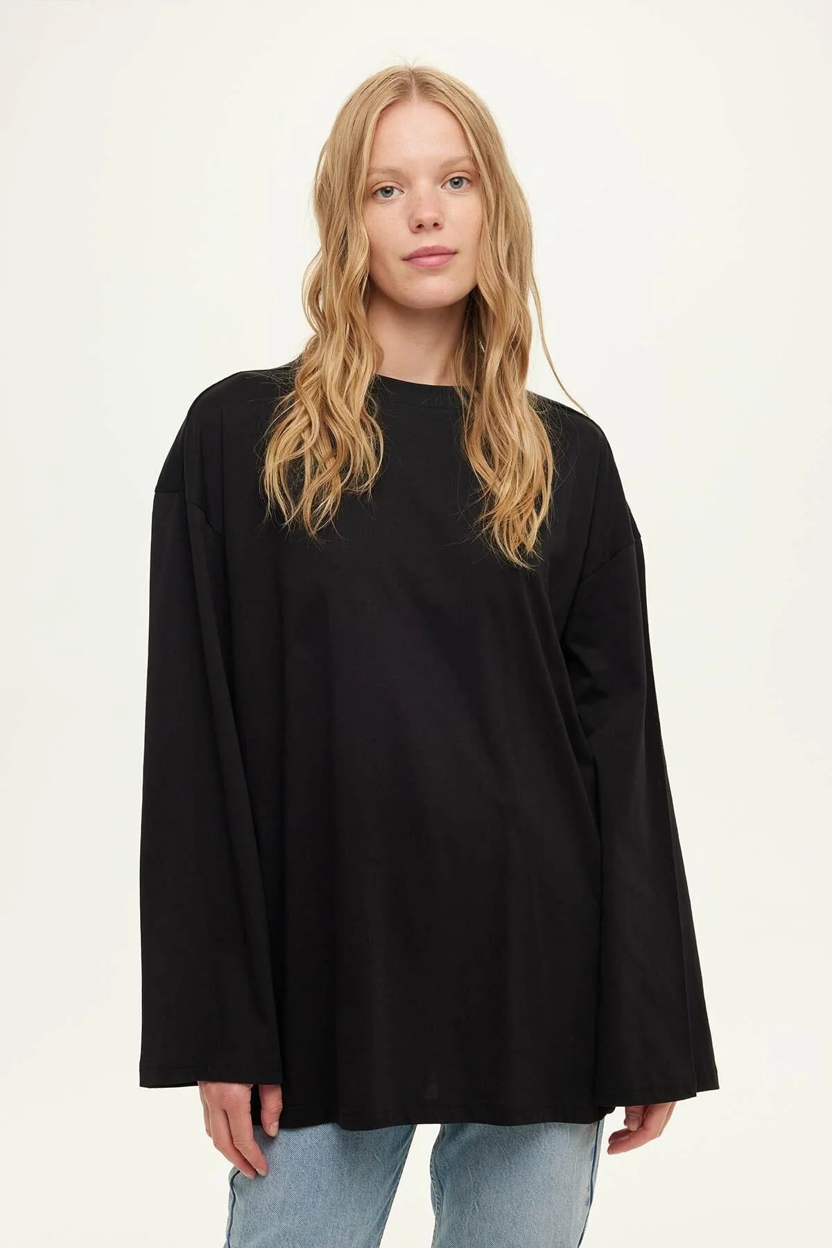 Oversize Long Sleeve Sweatshirt Black