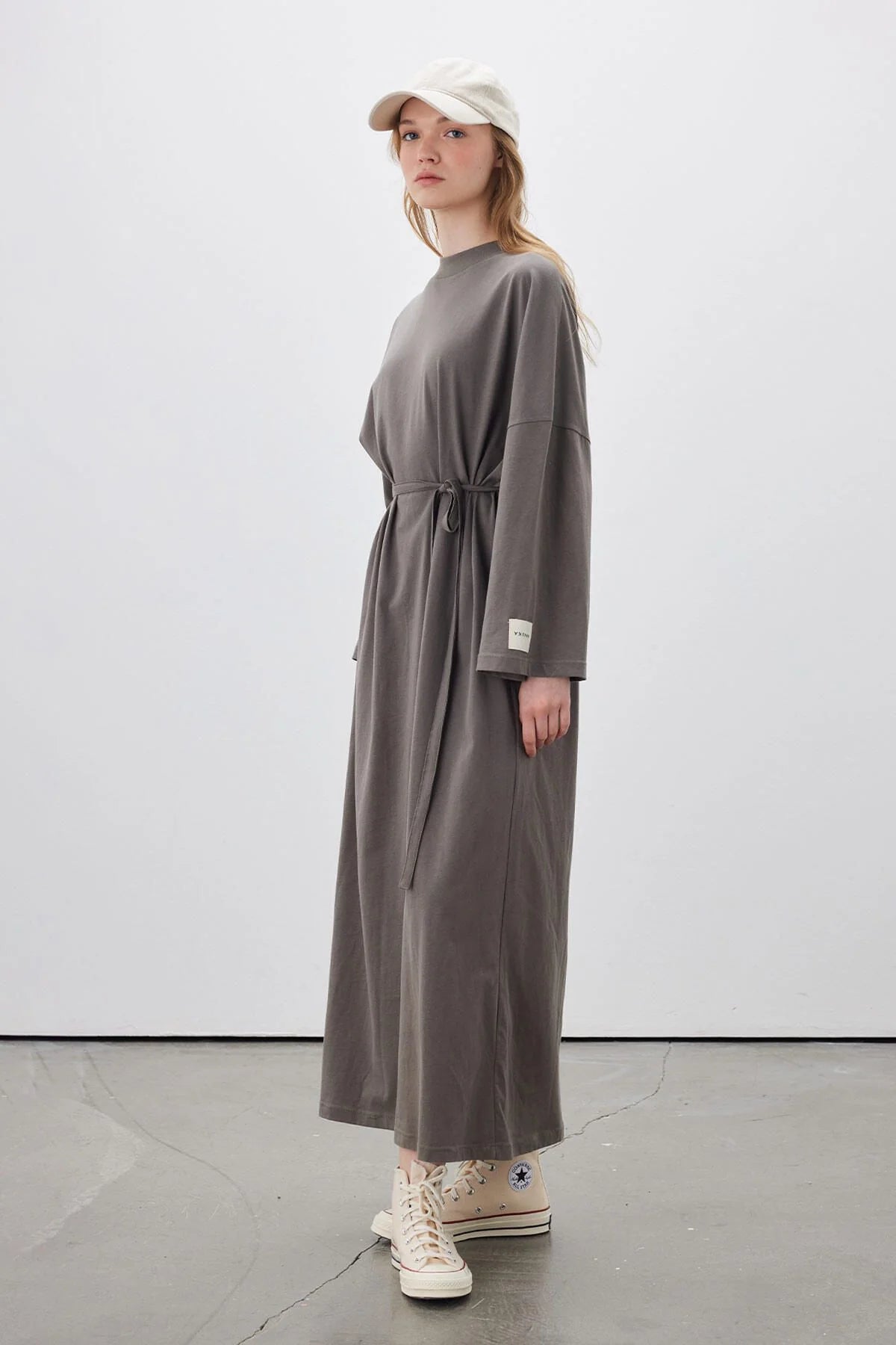 Long Oversized Dress Anthracite