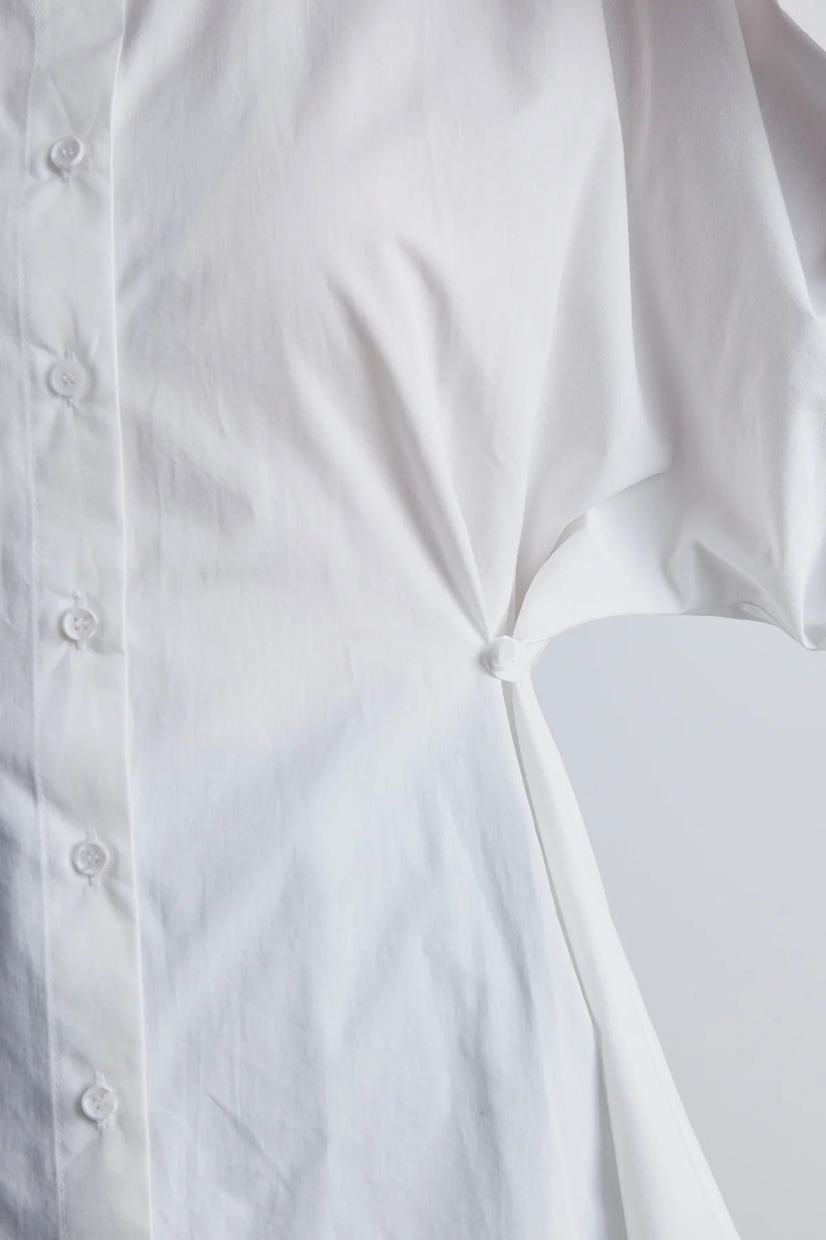 Adjustable Waist Shirt White
