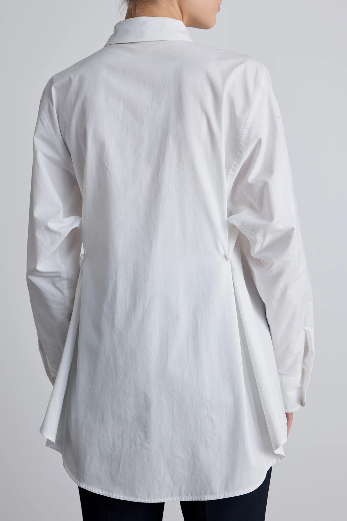 Adjustable Waist Shirt White
