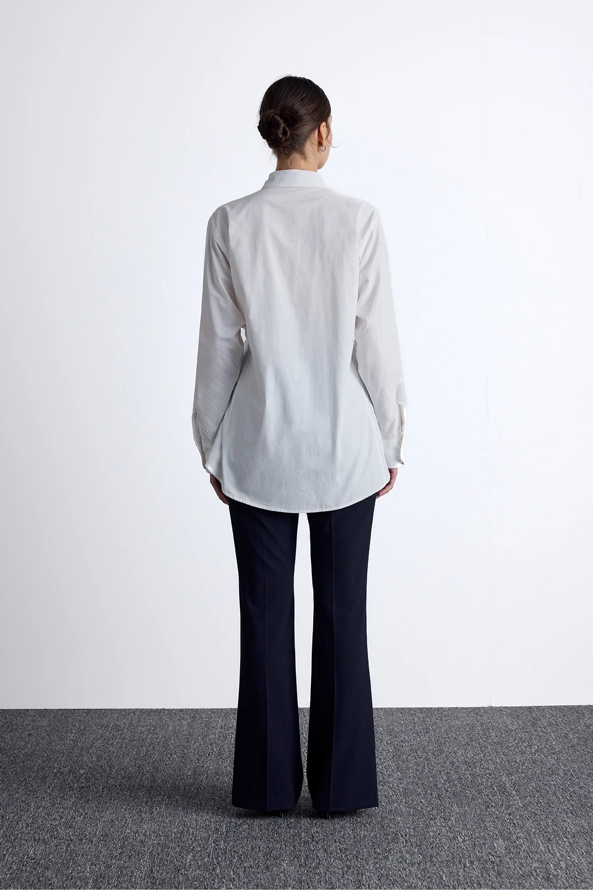 Adjustable Waist Shirt White