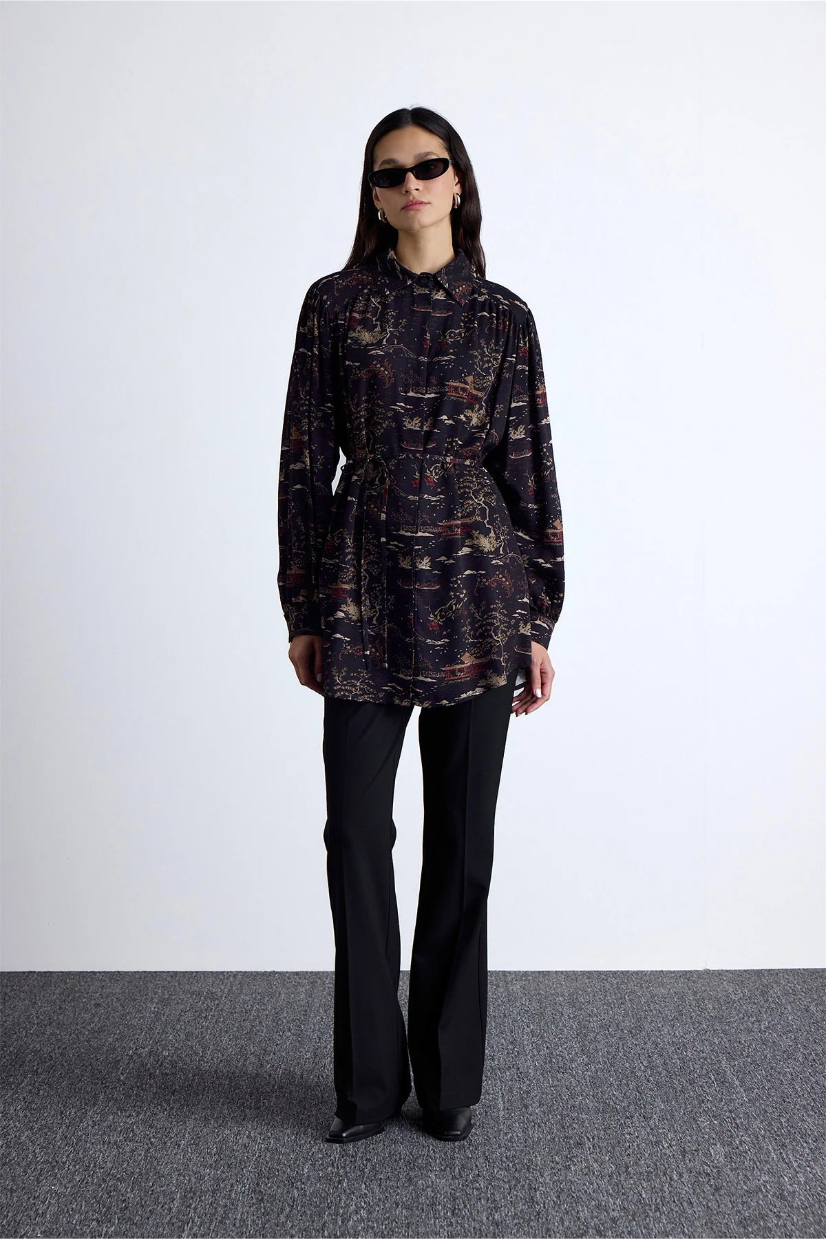 Belted Retro Shirt Osaka