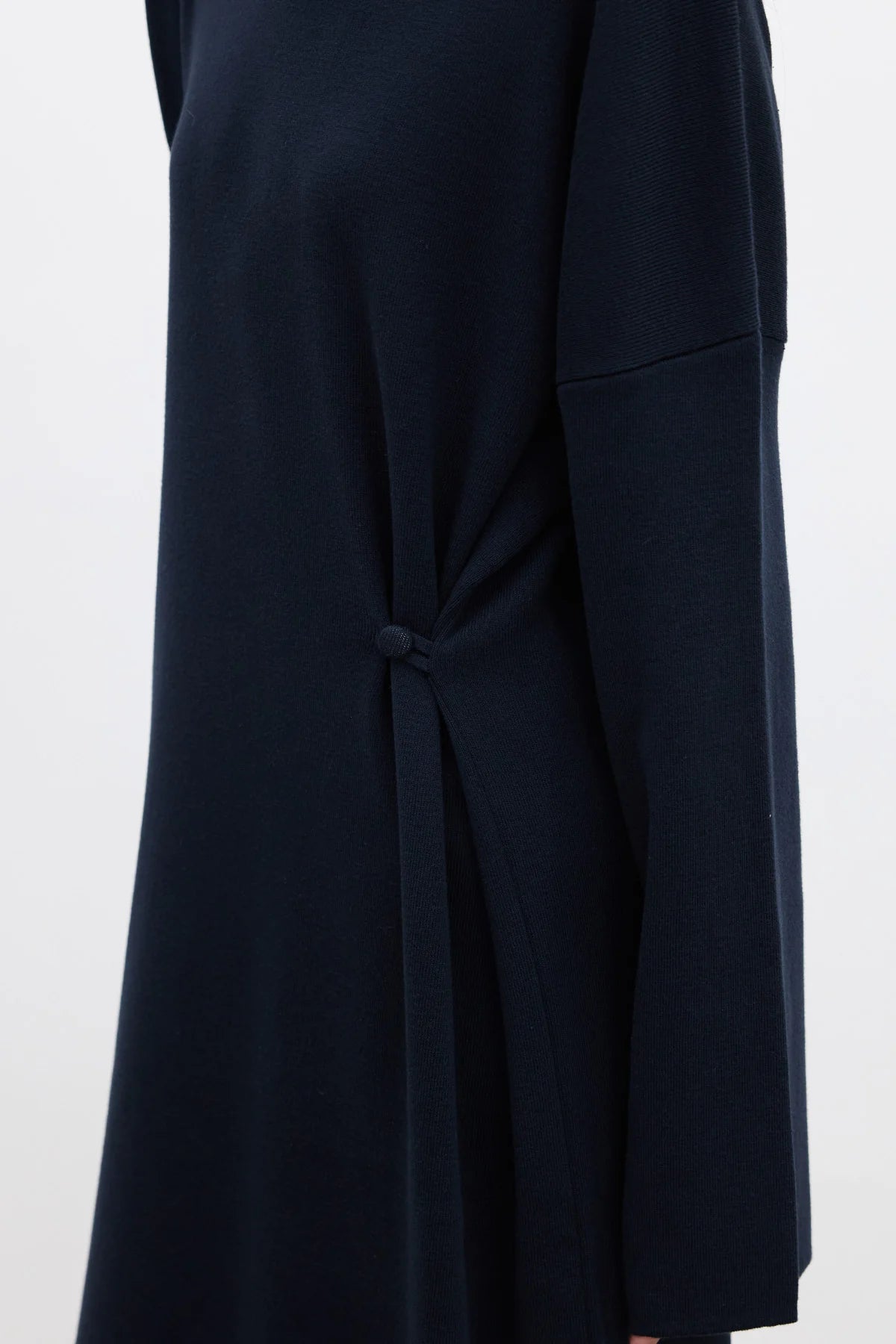 Tie Knit Dress Navy