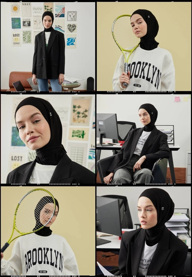 Athletic Hijab Black