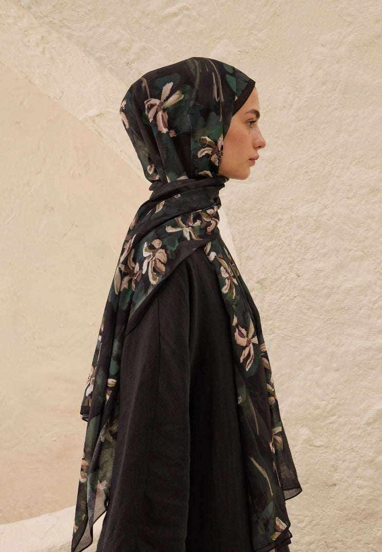 Estelle Viscose Scarf Black