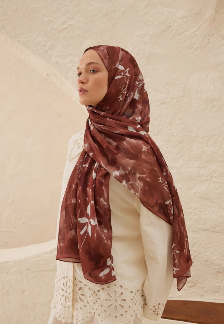 Lizzy Viscose Scarf Tree Bark