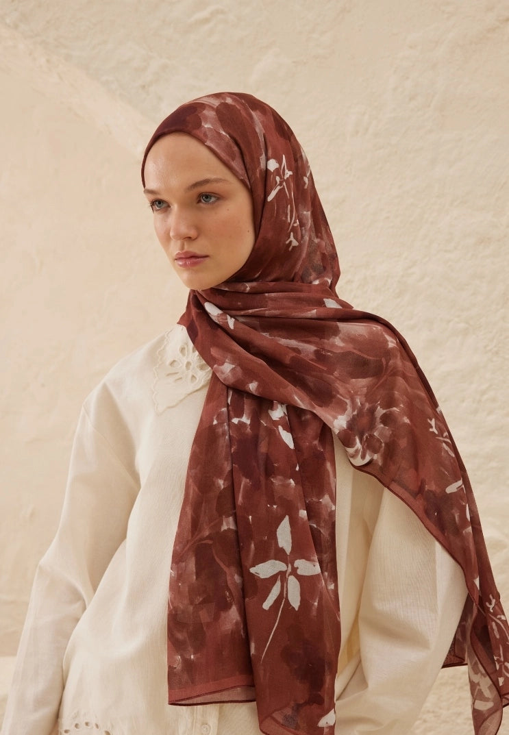 Lizzy Viscose Scarf Tree Bark
