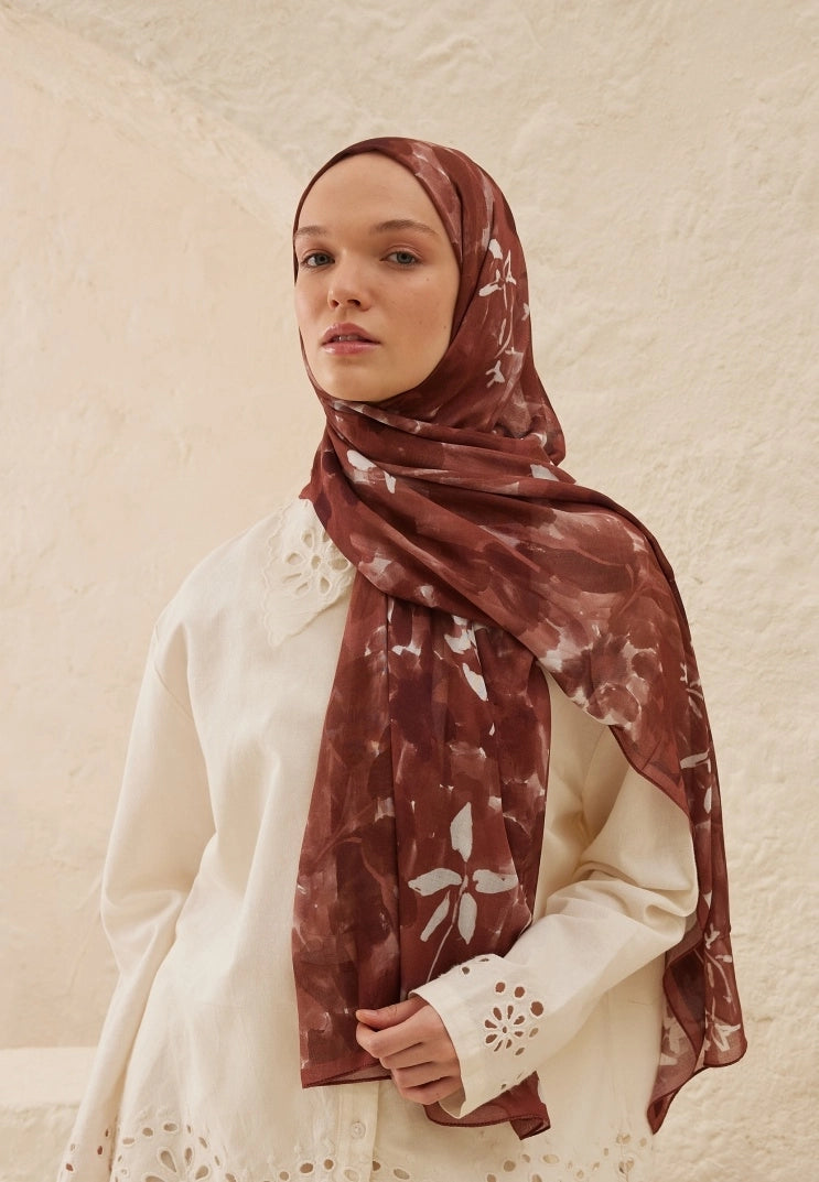 Lizzy Viscose Scarf Tree Bark