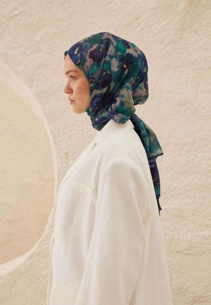 Hope Viscose Scarf Blue
