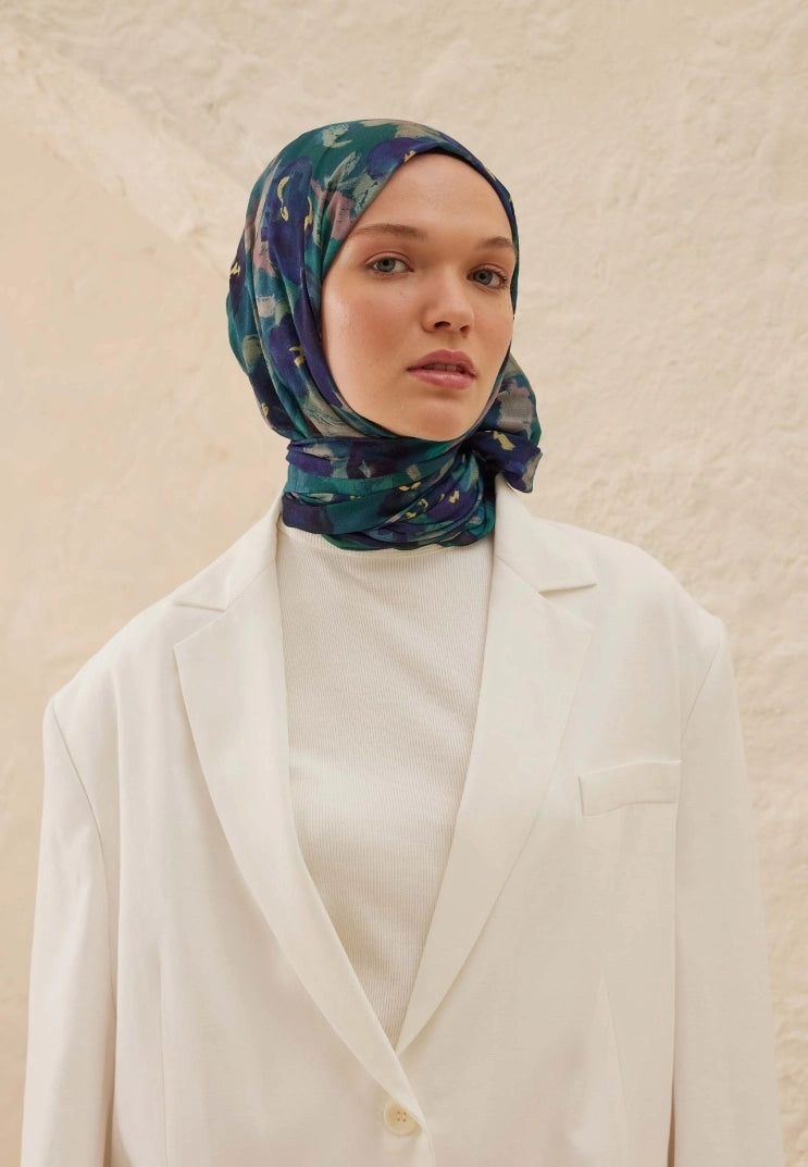 Hope Viscose Scarf Blue
