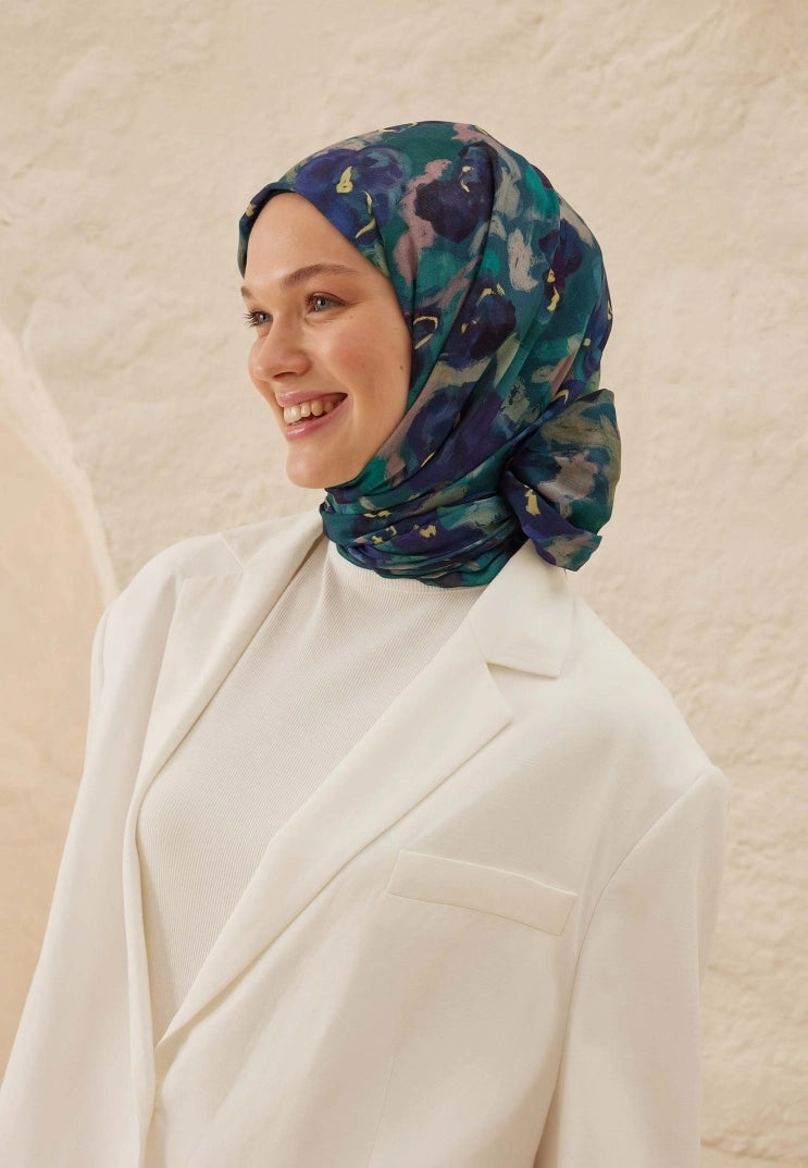 Hope Viscose Scarf Blue