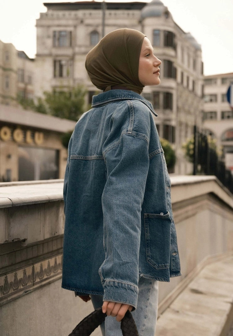 Athletic Hijab Khaki Green