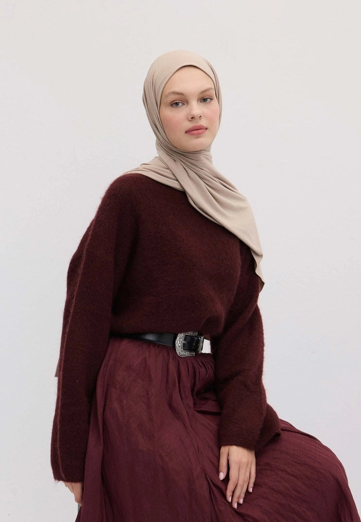 Bamboo Jersey Scarf Mink