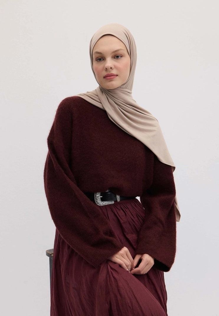 Bamboo Jersey Scarf Mink