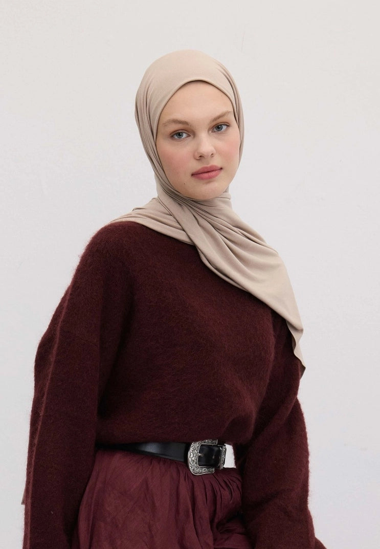 Bamboo Jersey Scarf Mink