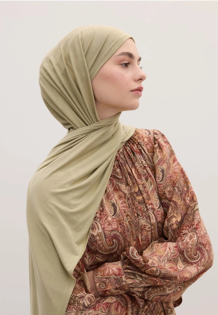 Bamboo Jersey Scarf Sage