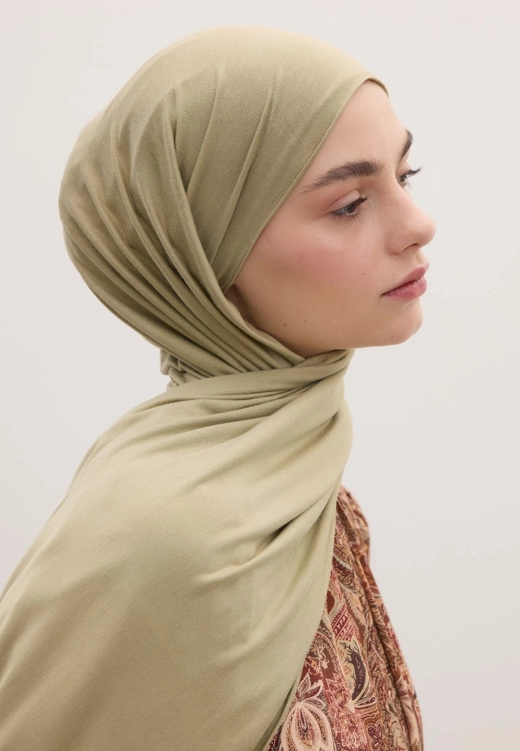 Bamboo Jersey Scarf Sage