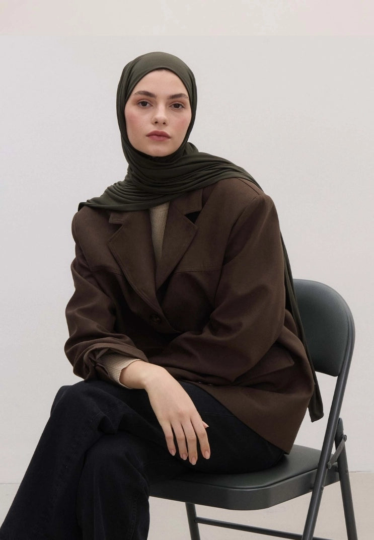 Bamboo Jersey Scarf Anthracite