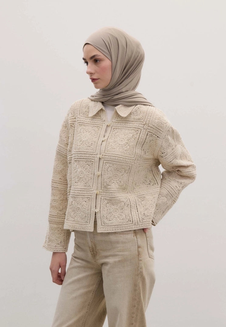 Bamboo Jersey Scarf Natural Beige