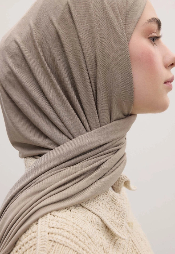 Bamboo Jersey Scarf Natural Beige