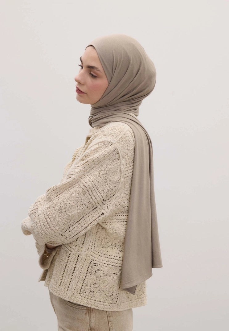 Bamboo Jersey Scarf Natural Beige