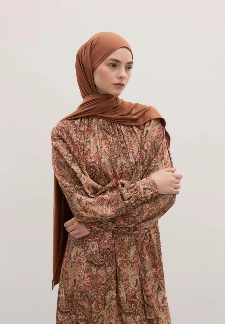 Bamboo Jersey Scarf Peachy Tan