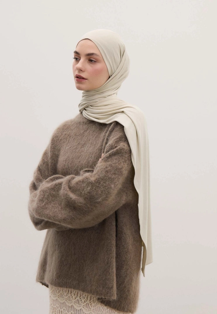 Bamboo Jersey Scarf Pale Green