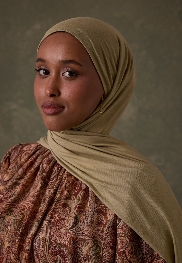 Bamboo Jersey Scarf Sage