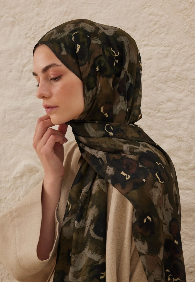 Hope Viscose Scarf Khaki
