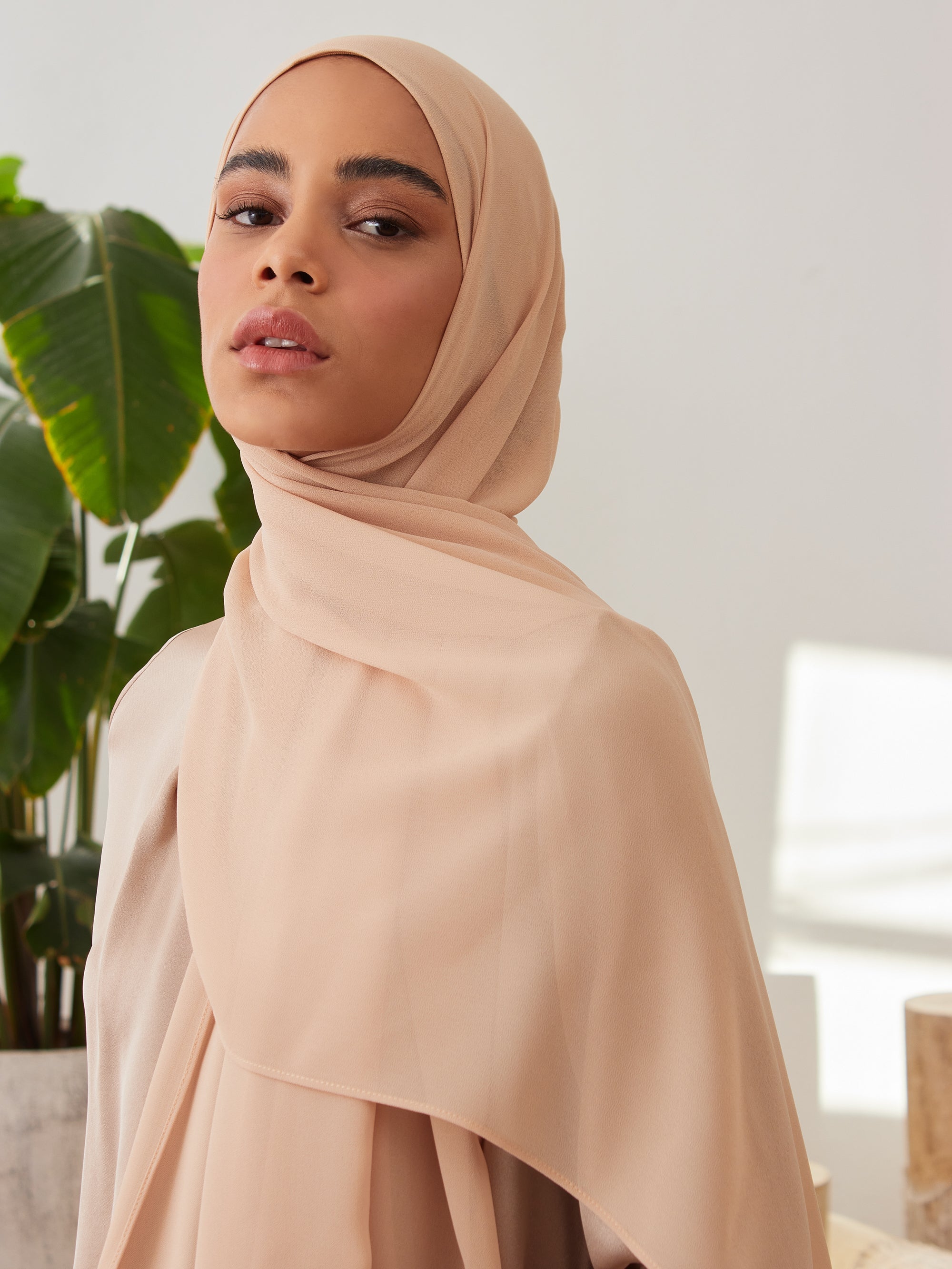 Deluxe Chiffon Hijab Nude