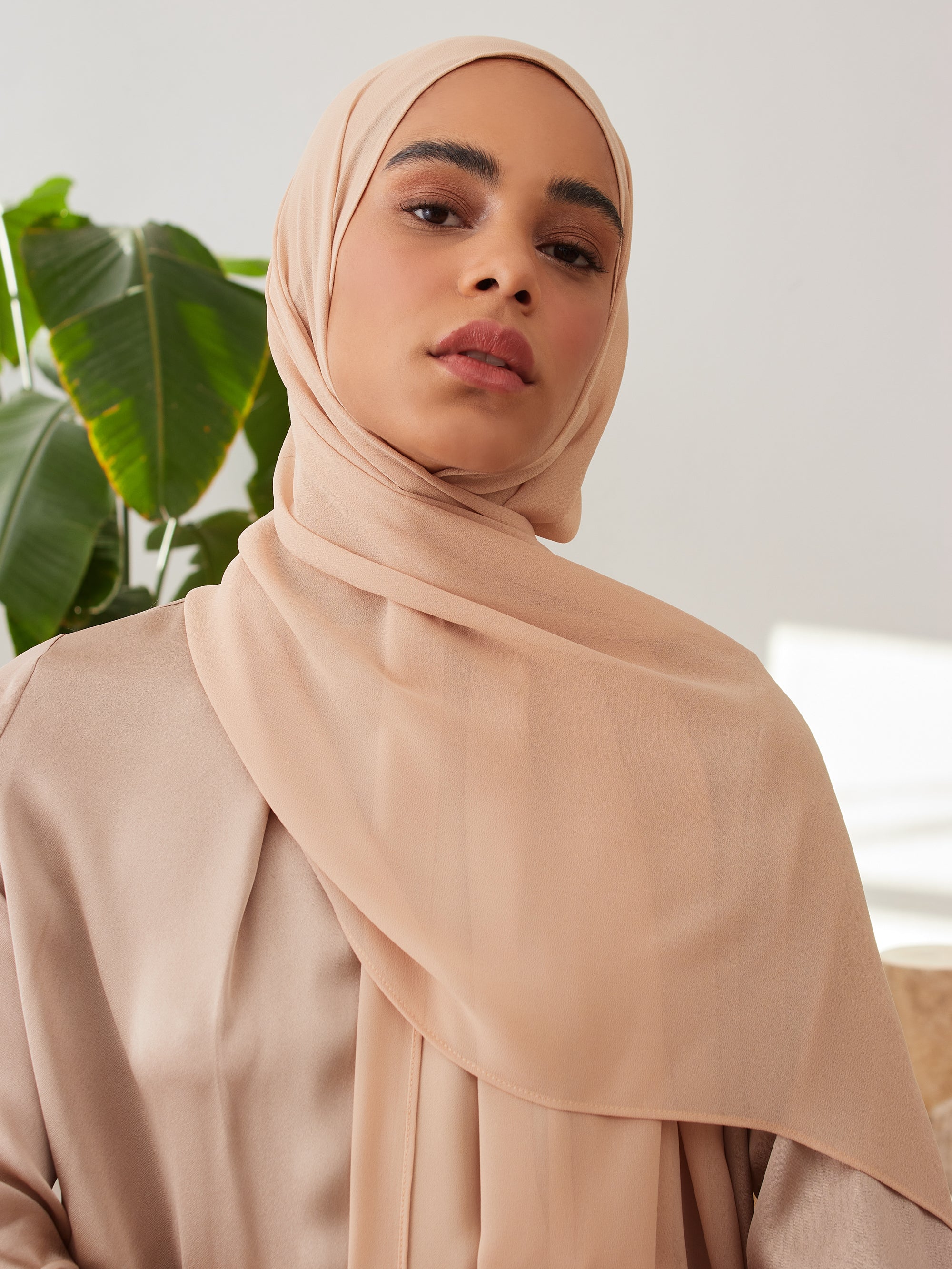 Deluxe Chiffon Hijab Nude