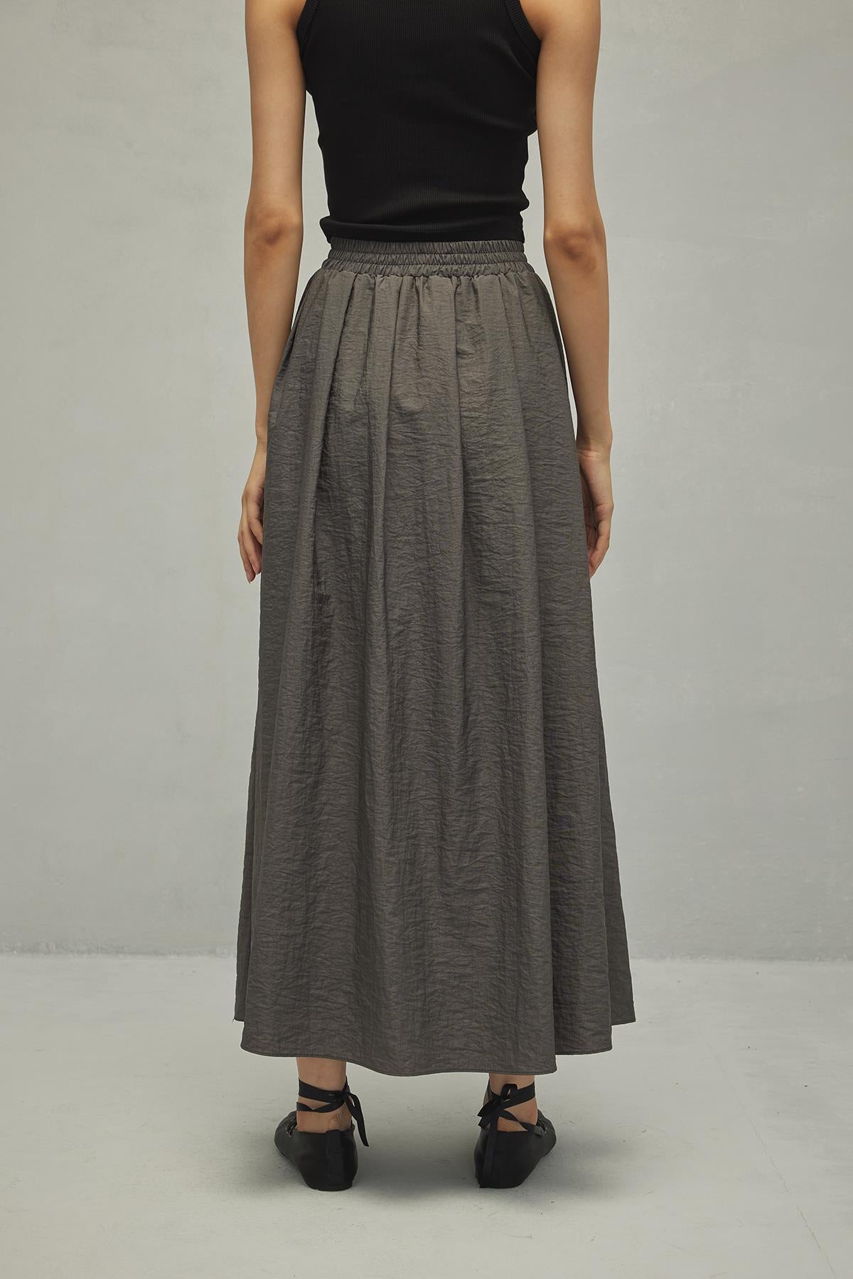 Gathered Skirt Anthracite