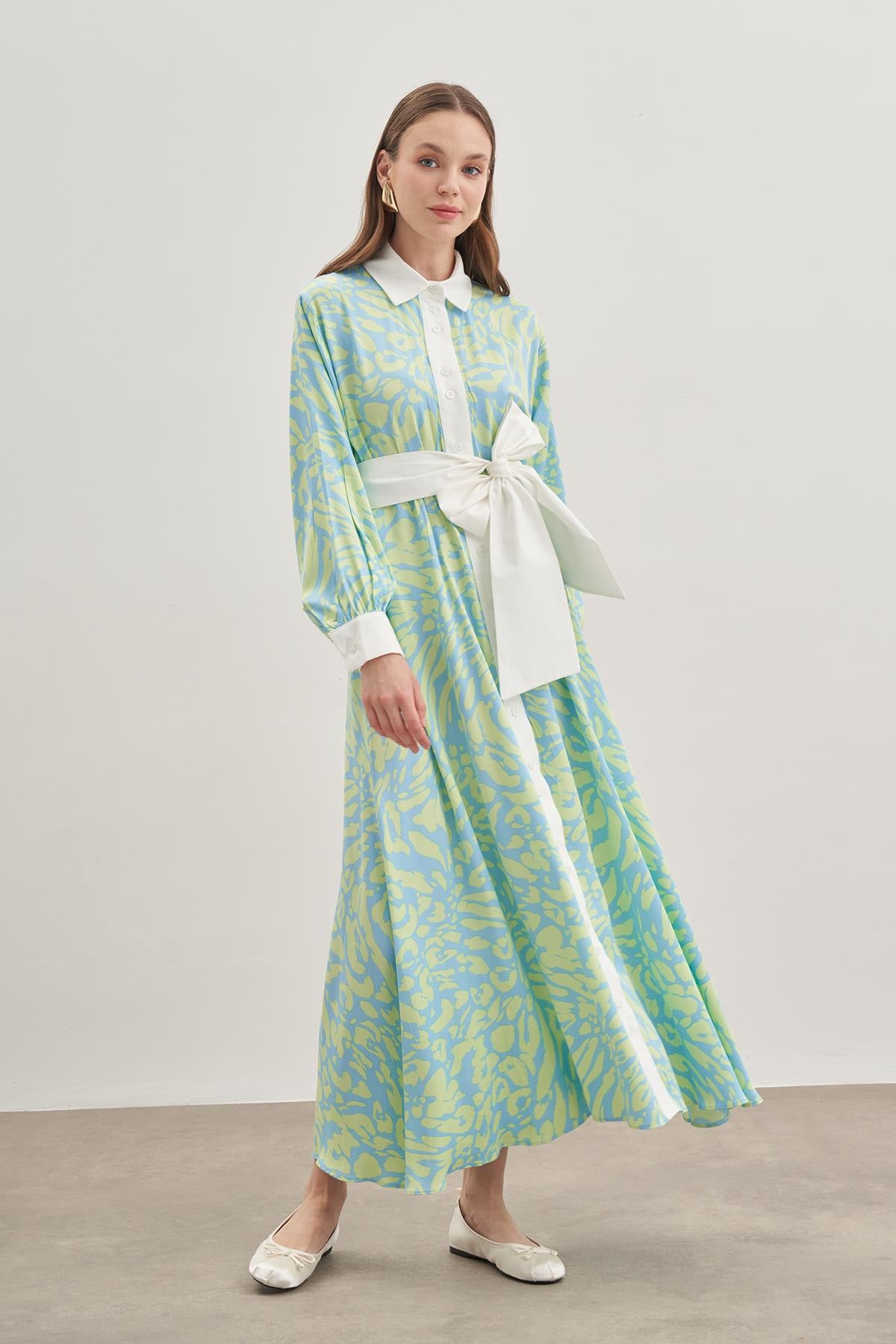 Printed Dress Green Printed Dress Green