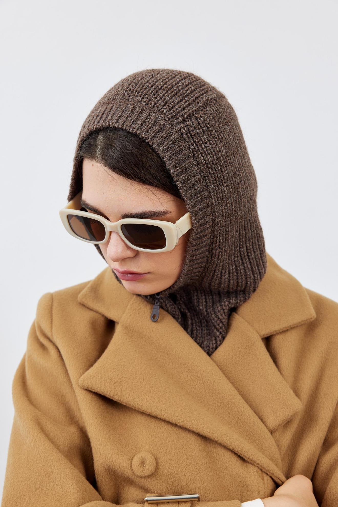 Zipped Balaclava Brown