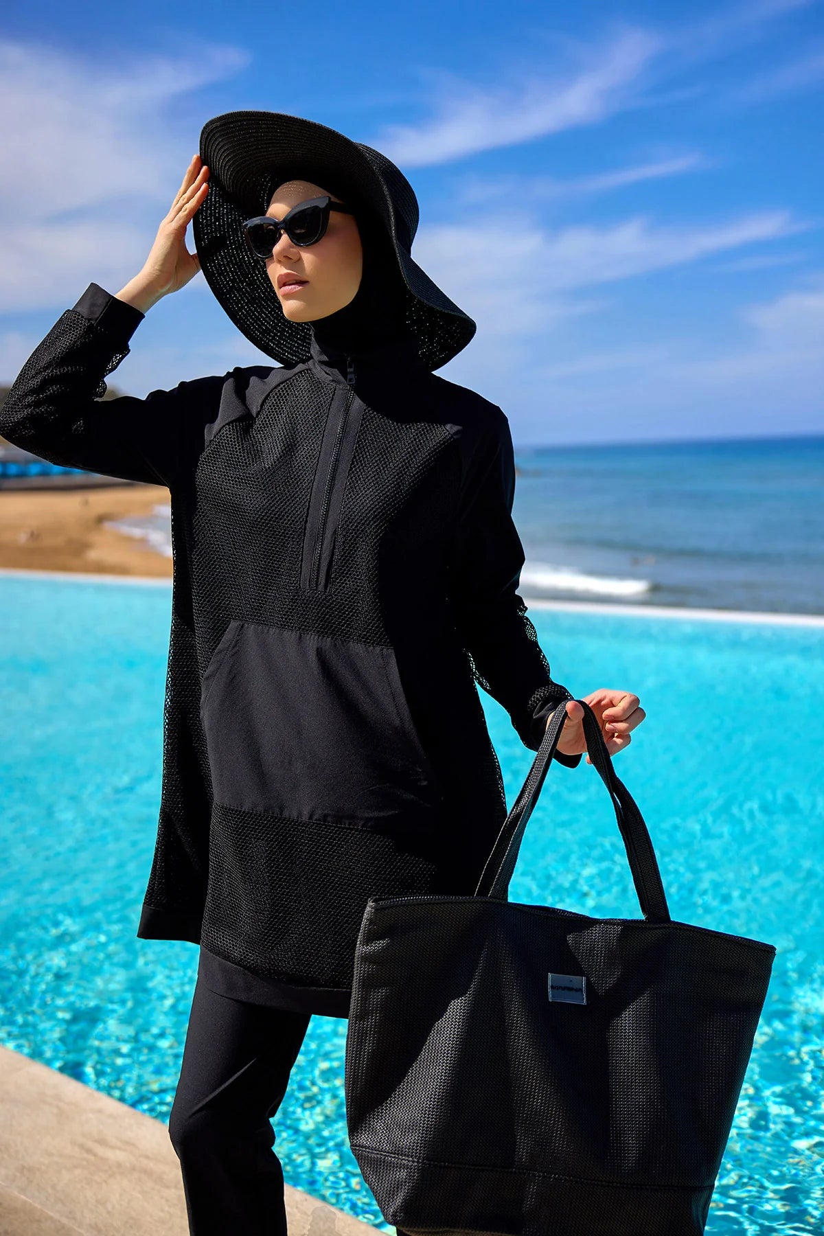 AirMesh 4-Piece Burkini Set Black