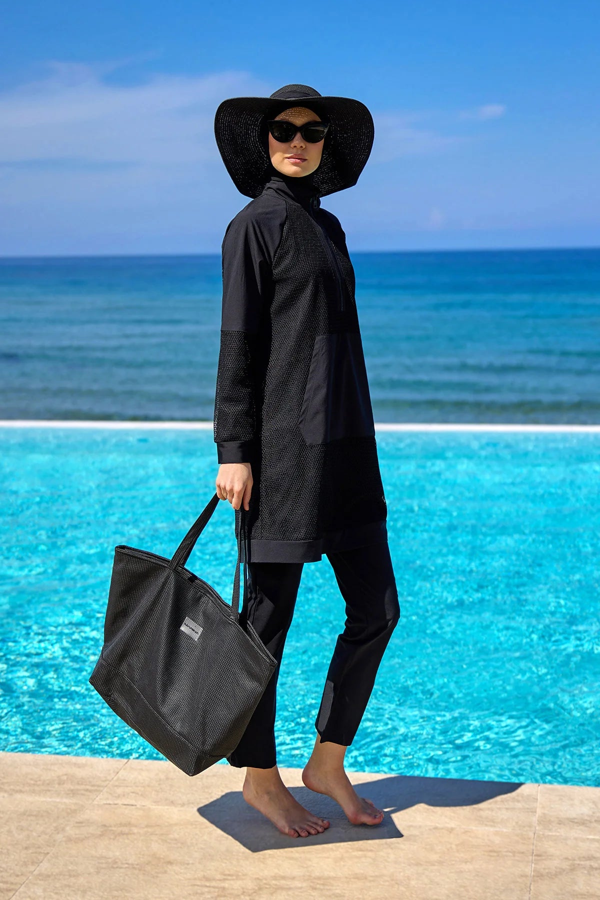 AirMesh 4-Piece Burkini Set Black