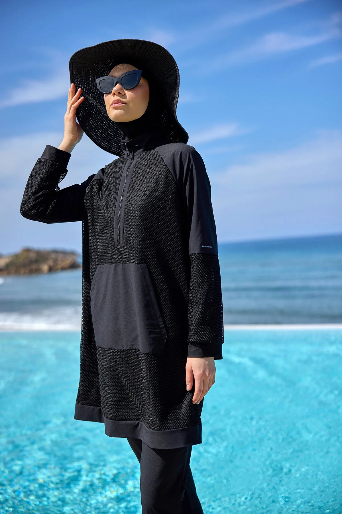 AirMesh 4-Piece Burkini Set Black